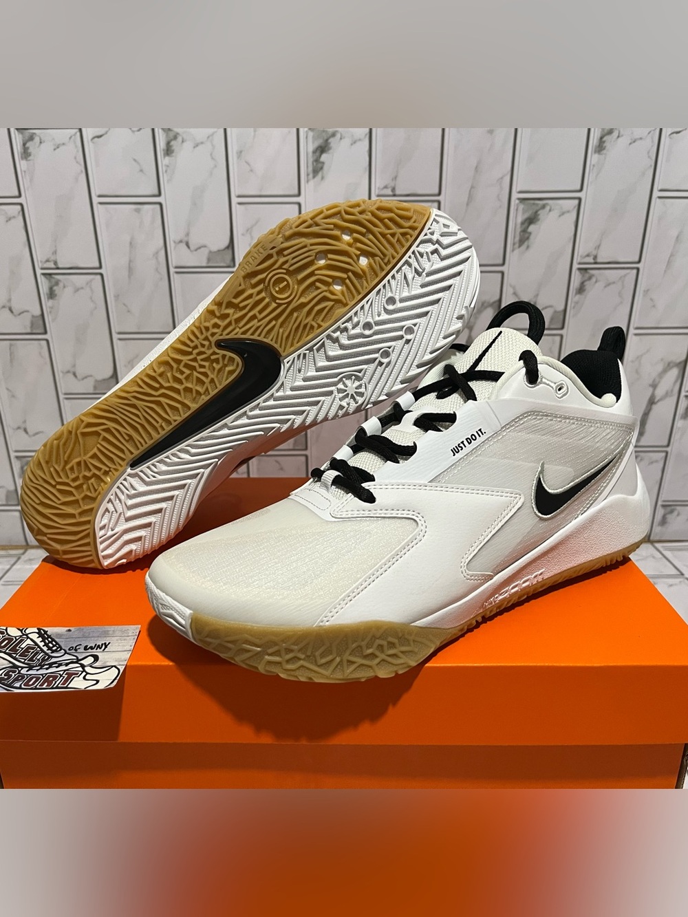 New Nike Zoom Hyperace 3 Volleyball Shoes White Black Workout Training Mens 9